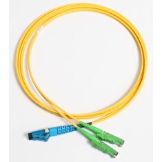 Patchcord FO duplex E2000/APC-LC 9/125um SM 2m