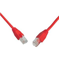Patch kabel CAT6 SFTP PVC 1m červený