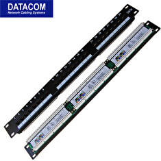 DATACOM Patch panel 24x RJ-45,Cat5e UTP,1U,19" LSA