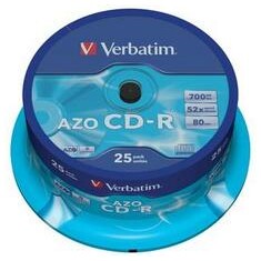 VERBATIM CD-R AZO 700MB, 52x, spindle 25 ks