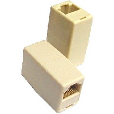 Spojka 2 x RJ45 plast UTP Cat5e