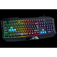 GENIUS GX GAMING Scorpion K215/ Herní drátová klávesnice/ podsvícená/ USB/ černá/ CZ+SK layout