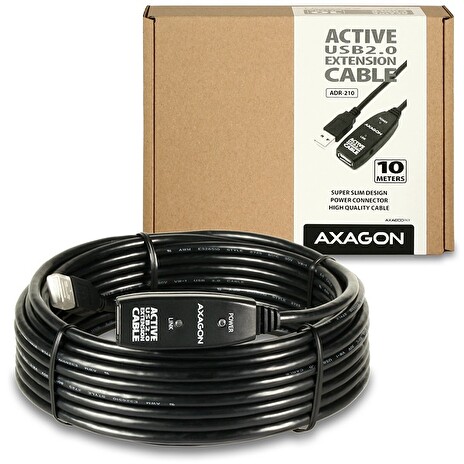 AXAGON - ADR-210 USB2.0 aktivní prodlužka/repeater kabel 10m