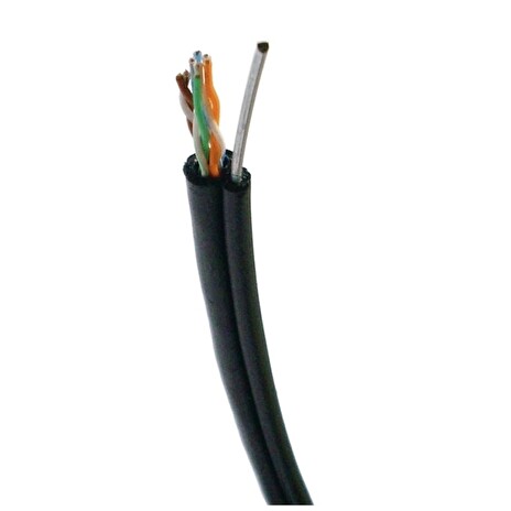 DATACOM UTP drát Cat5e 50m samonosný OUTDOOR blk
