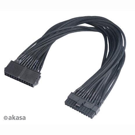 AKASA kabel prodlužovací FLEXA P24/ prodloužení napájecího 24pin kabelu pro MB/ 40cm