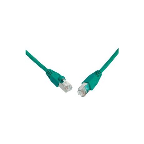Patch kabel CAT6 SFTP PVC 0,5m zelený
