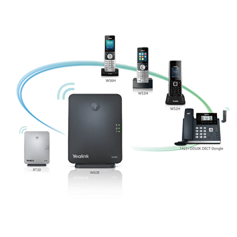 Yealink RT30 DECT repeater (W52P/W56P/W60B/W70B)
