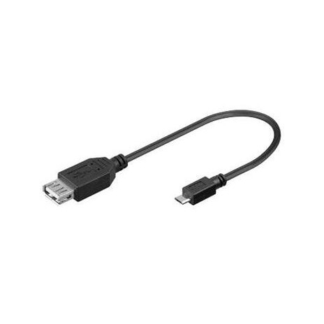 PremCord USB kab redukceA/fem-MicroUSB/male20cmOTG