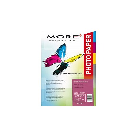 ARMOR Fotopapír MORE Harmony 240g/m2; glossy, 20 listů, A4