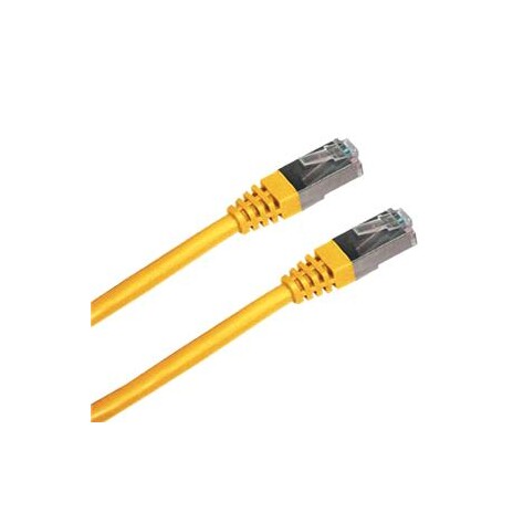 Patch cord FTP cat5e 0,5M žlutý
