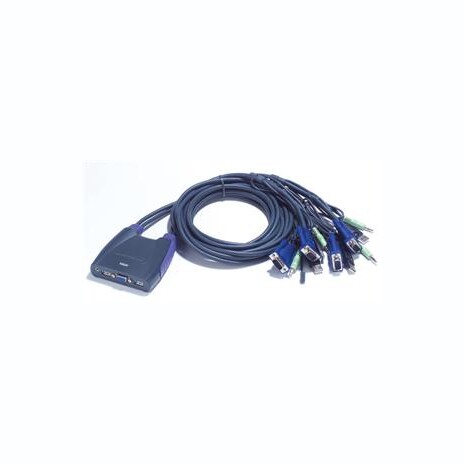 ATEN KVM switch CS-64U USB 4 PC mini, 1,8 metru