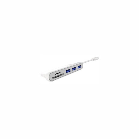 PREMIUMCORD USB3.1 Typ-C hub 3x USB3.0 + čtečka SD karet