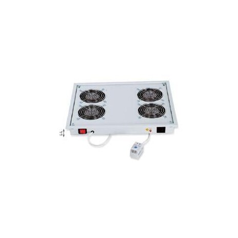 TRITON Ventilační jednotka horní (spodní), 2 ventilátory-230V/30W, termostat, šedá