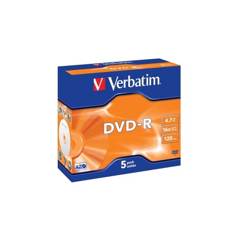 Verbatim DVD-R [ jewel case 5 | 4.7GB | 16x | matte silver ]