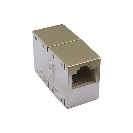 Spojka 2 x RJ45 STP Cat5e (silver)