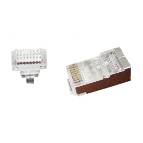 GEMBIRD Universal pass-through modular FTP plug 8P8C, 10 pcs