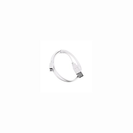 Kabel C-TECH USB 2.0 AM/Micro, 2m, bílý