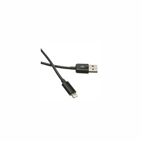 Kabel C-TECH USB 2.0 Lightning (IP5 a vyšší) nabíjecí a synchronizační kabel, 1m, černý