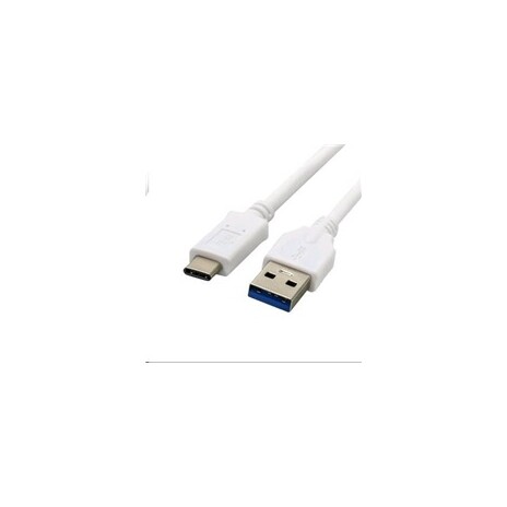 Kabel C-TECH USB 3.0 AM na USB-C kabel (AM/CM), 2m, bílý