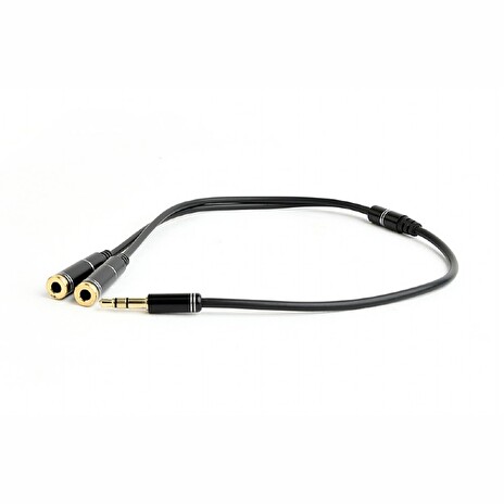 GEMBIRD 3,5 mm jack audio+microphone redukce, 20 cm, 2xF/M, 4pin