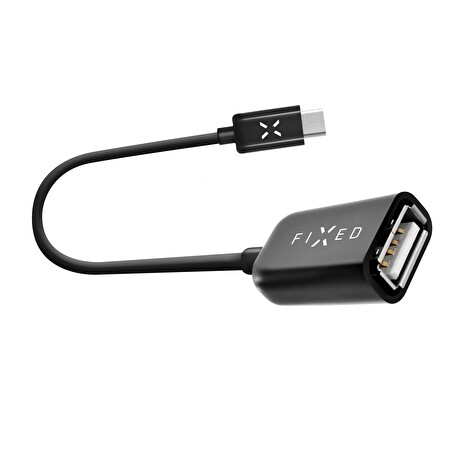 USB-C OTG adaptér FIXED USB 2.0, černý
