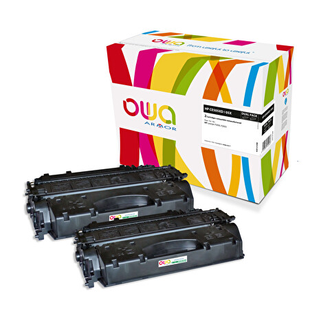 OWA Armor sada kompatibilní s HP CE505XD, 2x6500st, černá/black