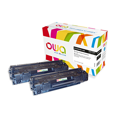 OWA Armor sada kompatibilní s HP CE285AD, 2x1600st, černá/black
