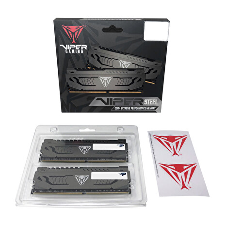 Patriot Viper Steel/DDR4/16GB/3200MHz/CL16/2x8GB/Grey