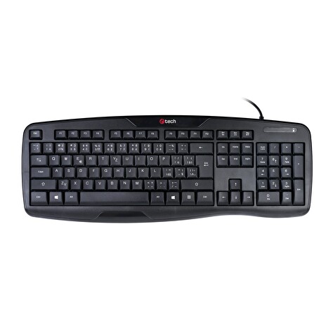 C-TECH KB-107/Drátová USB/CZ-SK layout/Černá