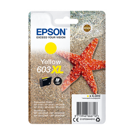 Epson singlepack, Yellow 603XL