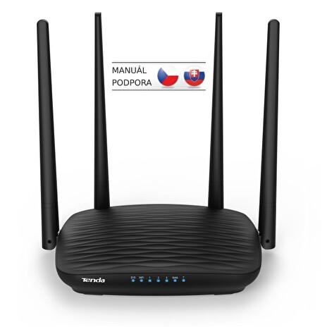 Tenda AC5 WiFi AC Router 1200Mb/, WISP, Universal Repeater, Tenda CZ aplikace, 4x 6dBi antény