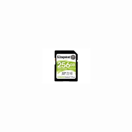Kingston paměťová karta 256GB Canvas Select Plus SD UHS-I (čtení/zápis: 100/85MB/s)