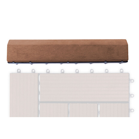 Přechodová lišta G21 třešeň pro WPC dlaždice, 30 x 7,5 cm rovná