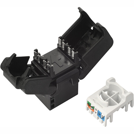 MULTIPACK 24 ks - samořezný keystone Solarix CAT5E UTP SXKJ-5E-UTP-BK-SA
