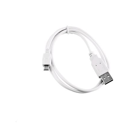 C-TECH Kabel USB 2.0 AM/Micro, 2m, bílý