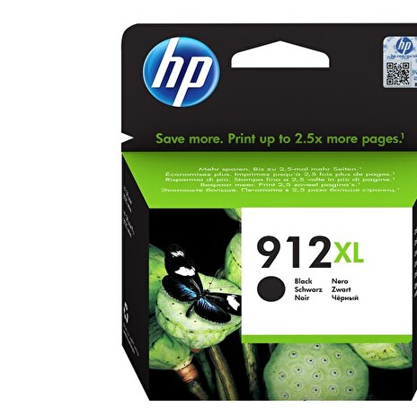 HP Ink Cartridge 912XL/Black/825 stran