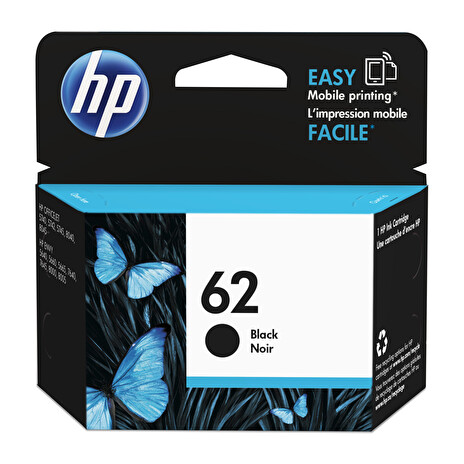 HP 62 Black Ink Cartridge, HP 62 Black Ink Cartridge