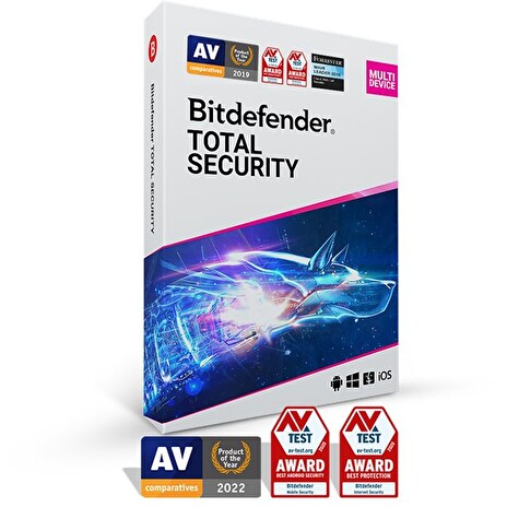 Bitdefender Total Security 10 zařízení na 1 rok