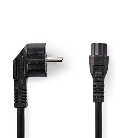Nedis CEGB10100BK20 - Napájecí Kabel | Úhlová zástrčka Schuko - IEC-320-C5 | 2 m | Černá barva