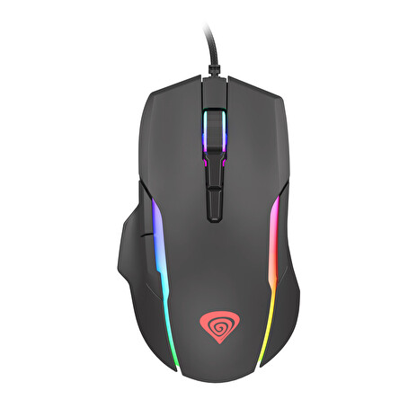 Genesis herní optická myš XENON 220 G2/RGB/Herní/Optická/Pro praváky/12 400 DPI/Drátová USB/Černá