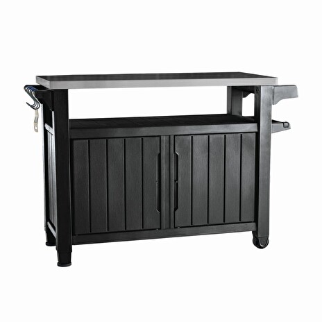 Grilovací stolek Keter UNITY XL 207L grafitový