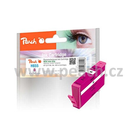 PEACH kompatibilní cartridge HP CZ111AE, No 655, Magenta, 12 ml