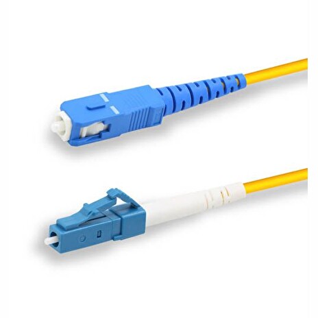 Optický patchkabel SIMPLEX, LC/UPC-SC/UPC 9/125um SM, 2m, OS2