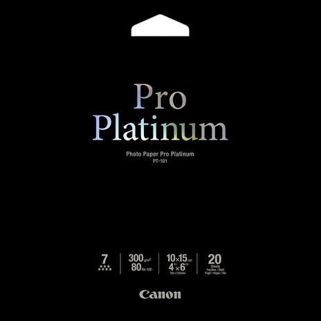 Papír Canon PT101 Pro Platinum Photo | 300g | 10x15cm | 20 listů