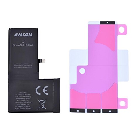 Avacom baterie pro Apple iPhone X - Li-Ion 3,81V 2716mAh (náhrada 616-00346)