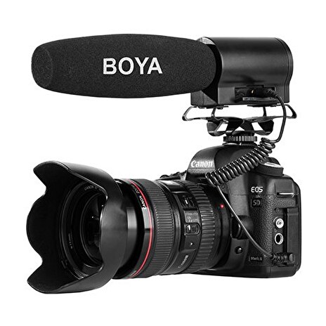 Mikrofon BOYA BY-DMR7 směrový, pro fotoaparáty, TRS