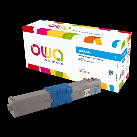 OWA Armor toner kompatibilní s OKI 46490607, 6000st, modrá/cyan