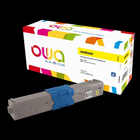 OWA Armor toner kompatibilní s OKI 46490605, 6000st, žlutá/yellow
