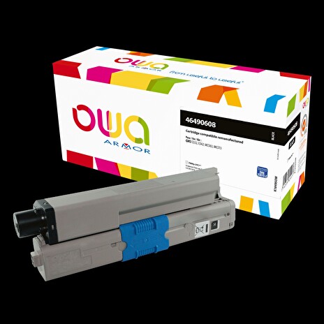 OWA Armor toner kompatibilní s OKI 46490608, 7000st, černá/black