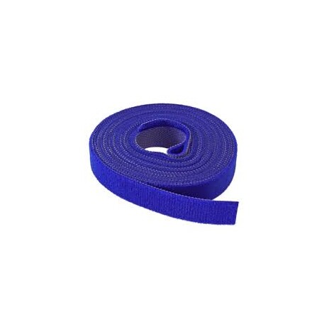 Vazací páska na suchý zip, 16 mm, 4 m, modrá